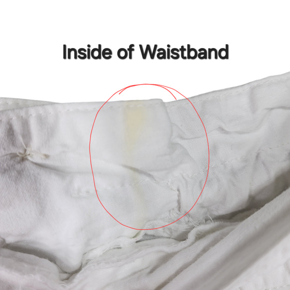 Vtg UnionBay Sportswear L Womens Jogger Pants White Pockets Barrel Y2K 90s - Picture 10 of 12